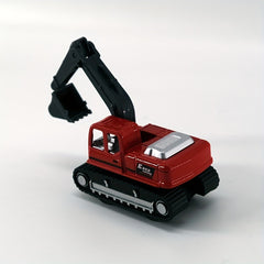 4pcs Colorful Diecast Engineering Car Set Fire Truck Forklift Excavator Roller