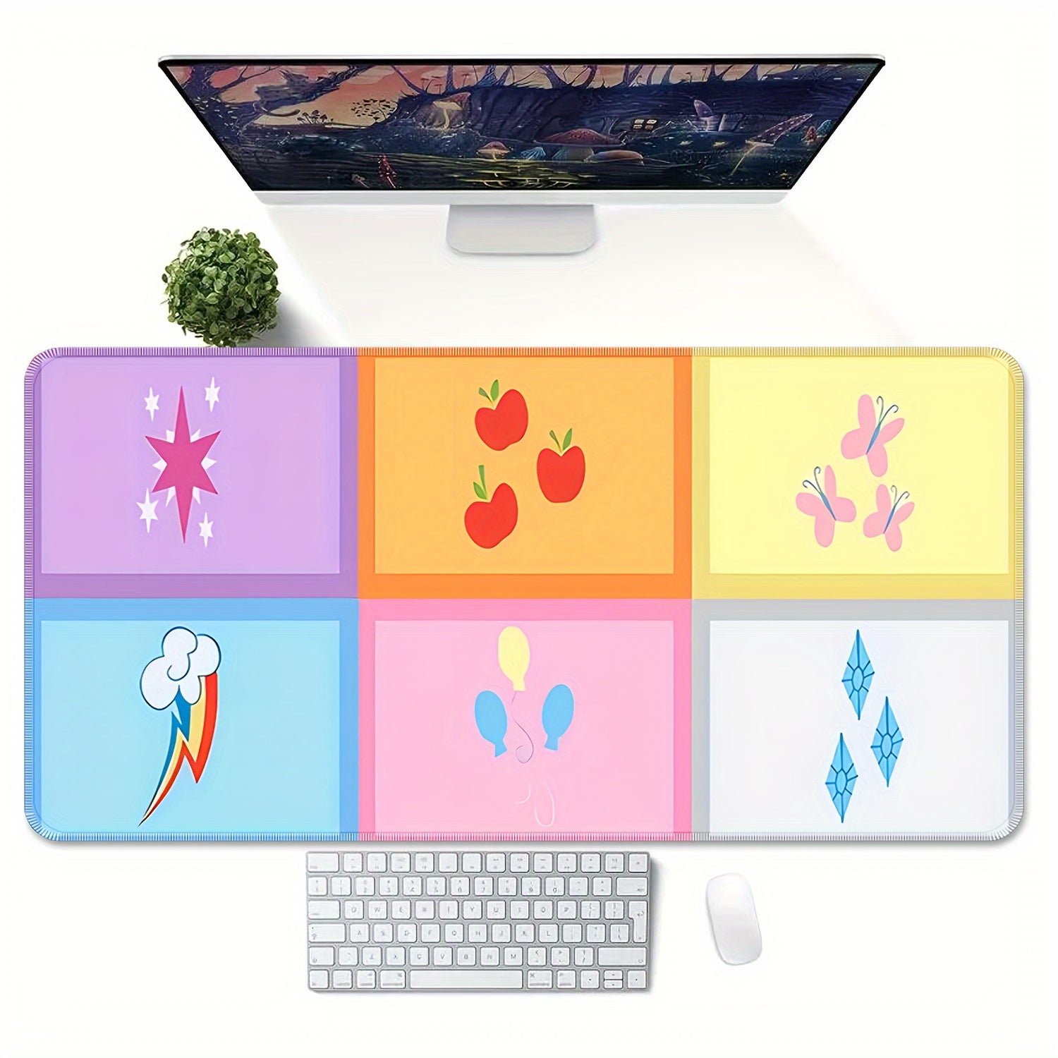 Cartoon Mouse Pad HD Keyboard Pad Natural Rubber Office Mouse Pad