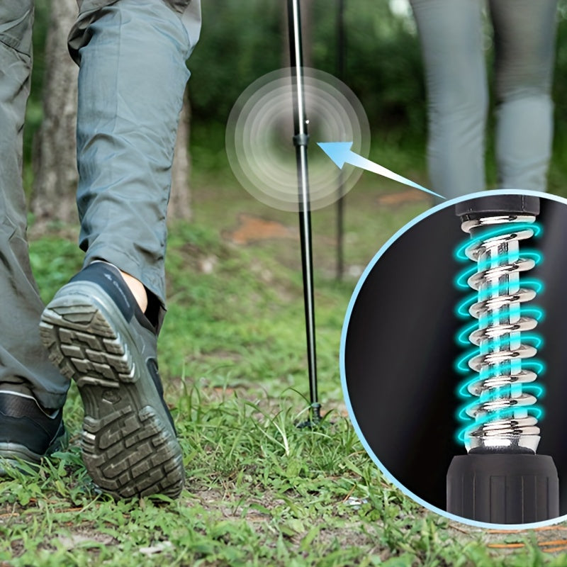 Aluminum Hiking Stick Folding Pole for Camping Mountaineering