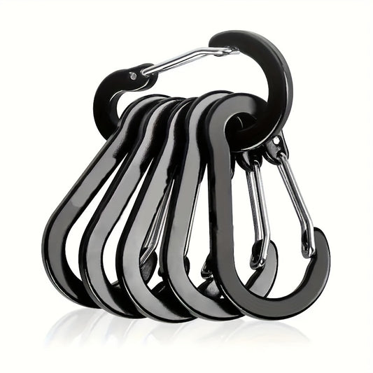 6pcs Aluminum Alloy Buckles Quick Release Carabiner for Camping
