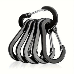 6pcs Aluminum Alloy Buckles Quick Release Carabiner for Camping