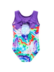 Toddler Girls Tie Dye Cut Out One Piece Swimsuit