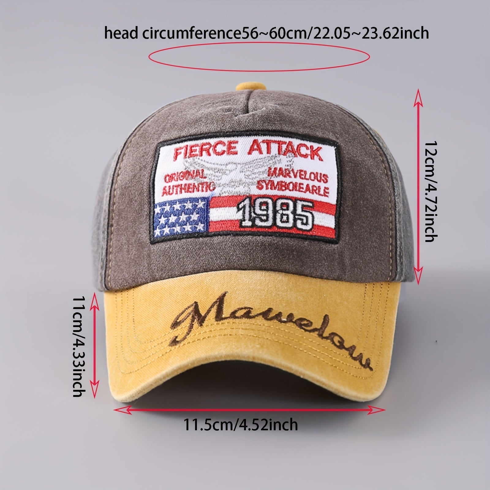 US Flag Embroidered Print Adjustable Baseball Cap for Outdoor Sport