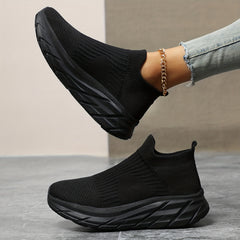 Women's Solid Running Shoes Soft Mesh Breathable Sports Shoes