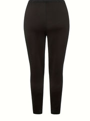 Lace Stitching Skinny Leggings - Women's Sporty Clothing