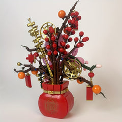 Persimmon Ruyi Eternal Flower Potted Plant DIY Toy