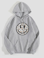 Leopard Print Hoodie with Kangaroo Pocket for Women