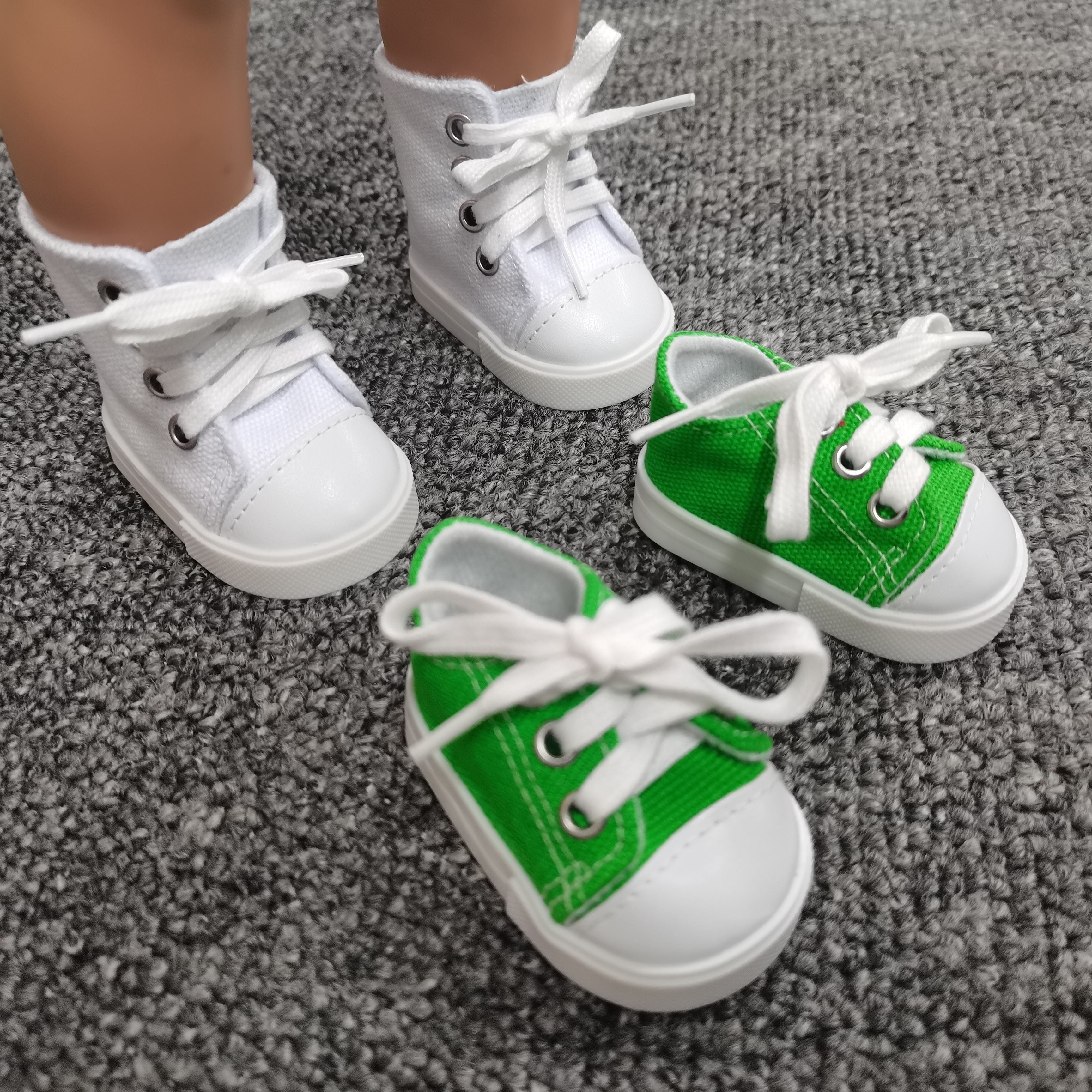 18 inch Doll Canvas Shoes Set of 2 Pairs
