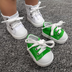 18 inch Doll Canvas Shoes Set of 2 Pairs