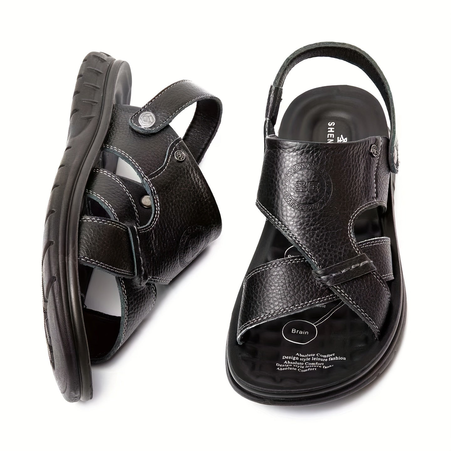 Men's Non Slip Quick Drying Sandals Comfy Slides Summer Beach Shoes