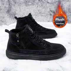 Women's Non Slip Warm Hiking Shoes Zipper Camping Shoes