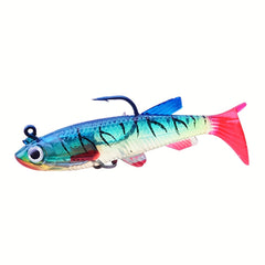 11pcs Bionic Soft Baits Paddle Tail Swimbait for Fishing