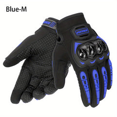 Summer Motorcycle Gloves Touch Screen Full Finger Non-slip Riding Gloves