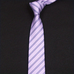 Men's Red and Purple Formal Business Tie