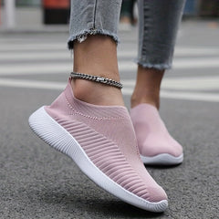 Women's Mesh Socks Shoes Slip On Walking Shoes