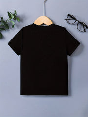 Kids 3D Print Skull Graphic Tee Stylish Street Wear
