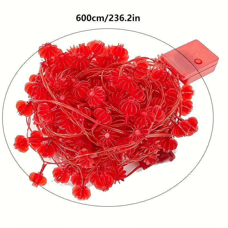 Chinese Knot Fu Character String Lights for Year Arrangement