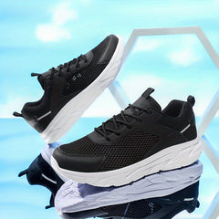 Men's Breathable Lace Up Mesh Sneakers Casual Running Shoes