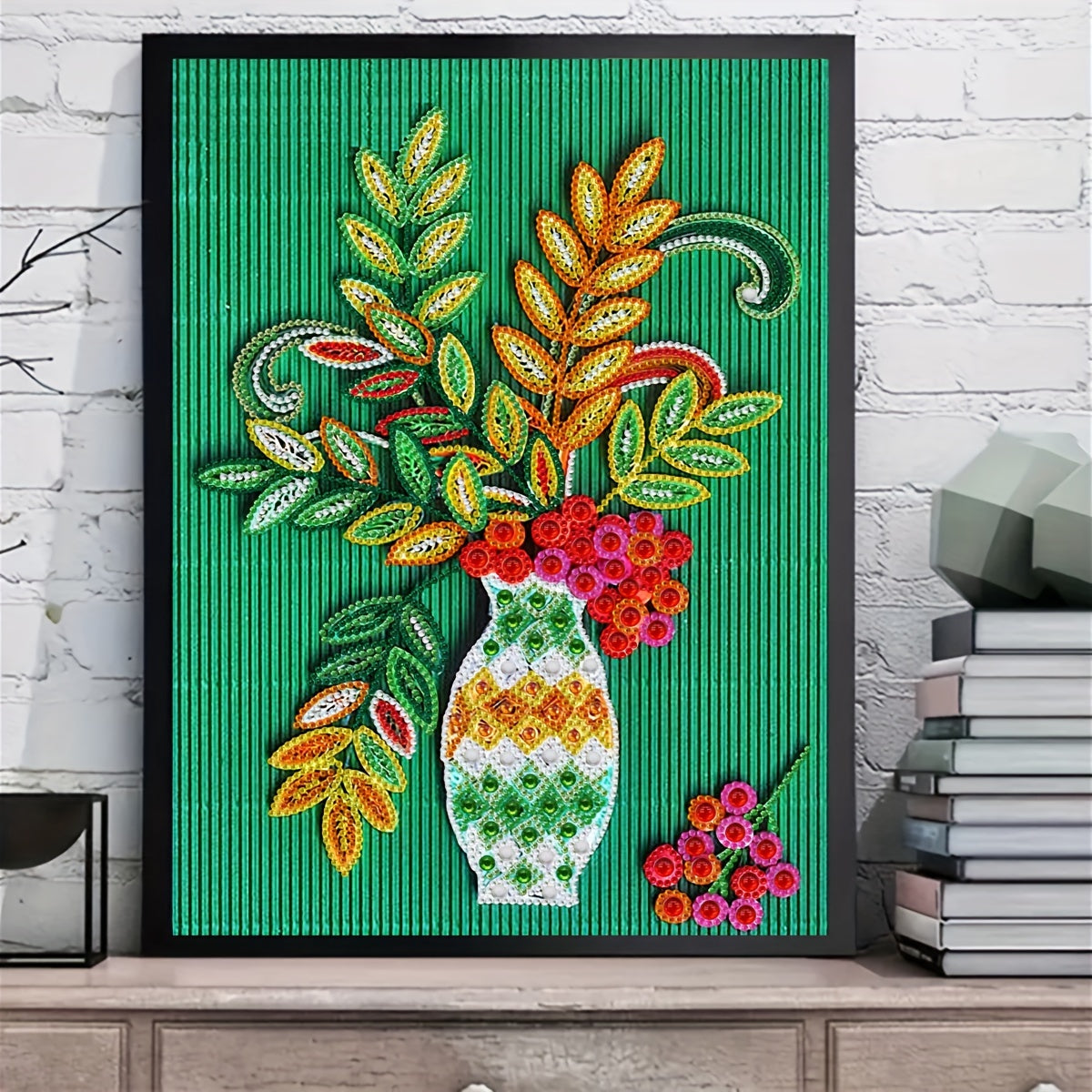 1pc Flower Diamond Painting Kit For Beginner DIY 5D Diamond Art Kit Home
