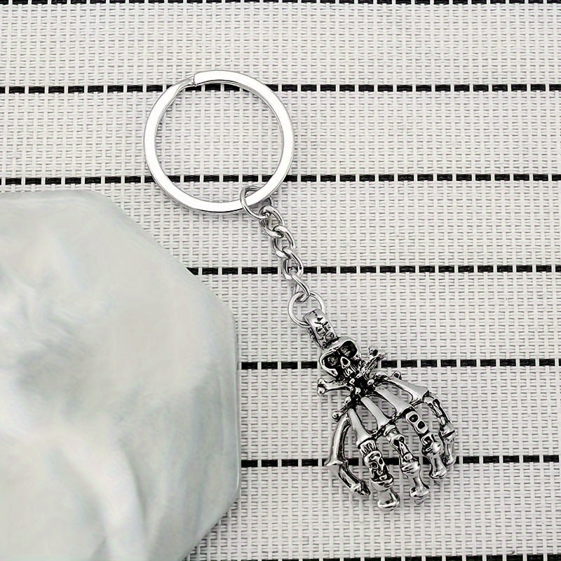 Skull Palm Keychain Keyring Halloween Gift Men Women