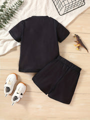 Boys Dinosaur Print T-shirt & Shorts Set
