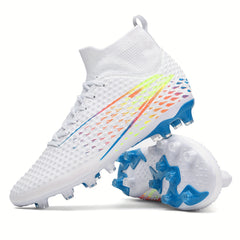 Boys High Top Non Slip Football Cleat Spikes Outdoor Soccer Cleats