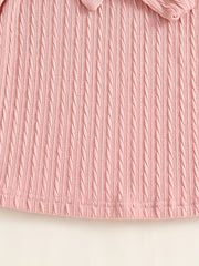 Girls Long Sleeve Knitted Dress - Autumn Winter Casual Midi