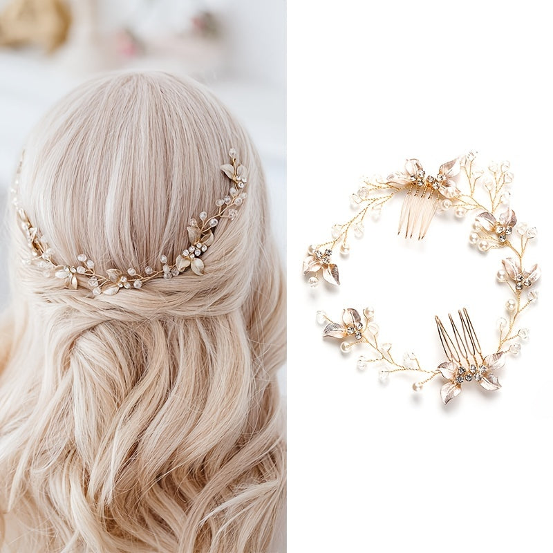Twist Flower Hairband With Comb Headband Party Favor Decorations