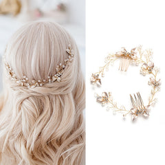 Twist Flower Hairband With Comb Headband Party Favor Decorations