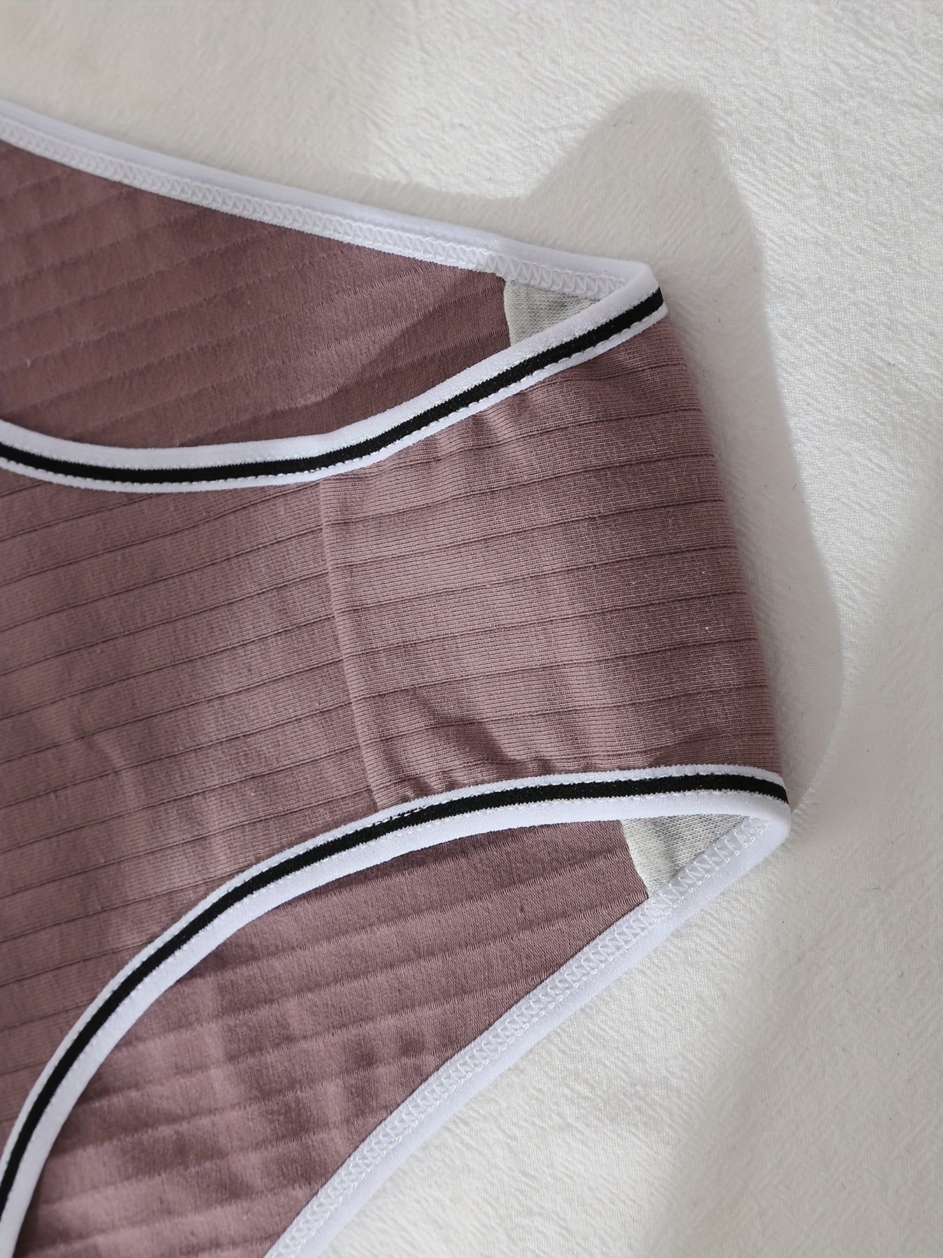 5pcs Letter Print Sports Panties Comfy & Breathable Women's Lingerie