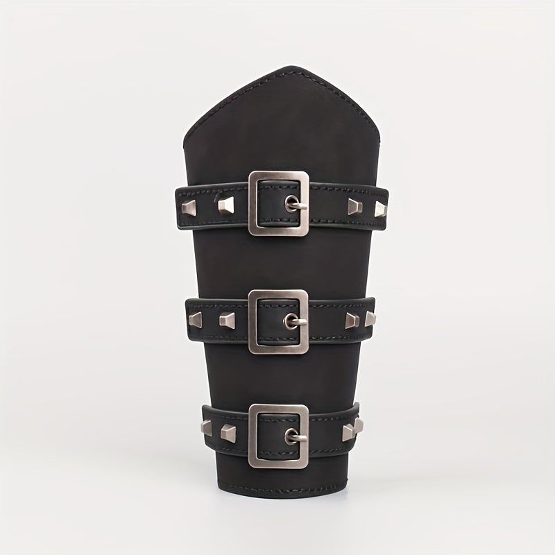 Renaissance Style Leather Arm Bracers Medieval Knight Archery Guards