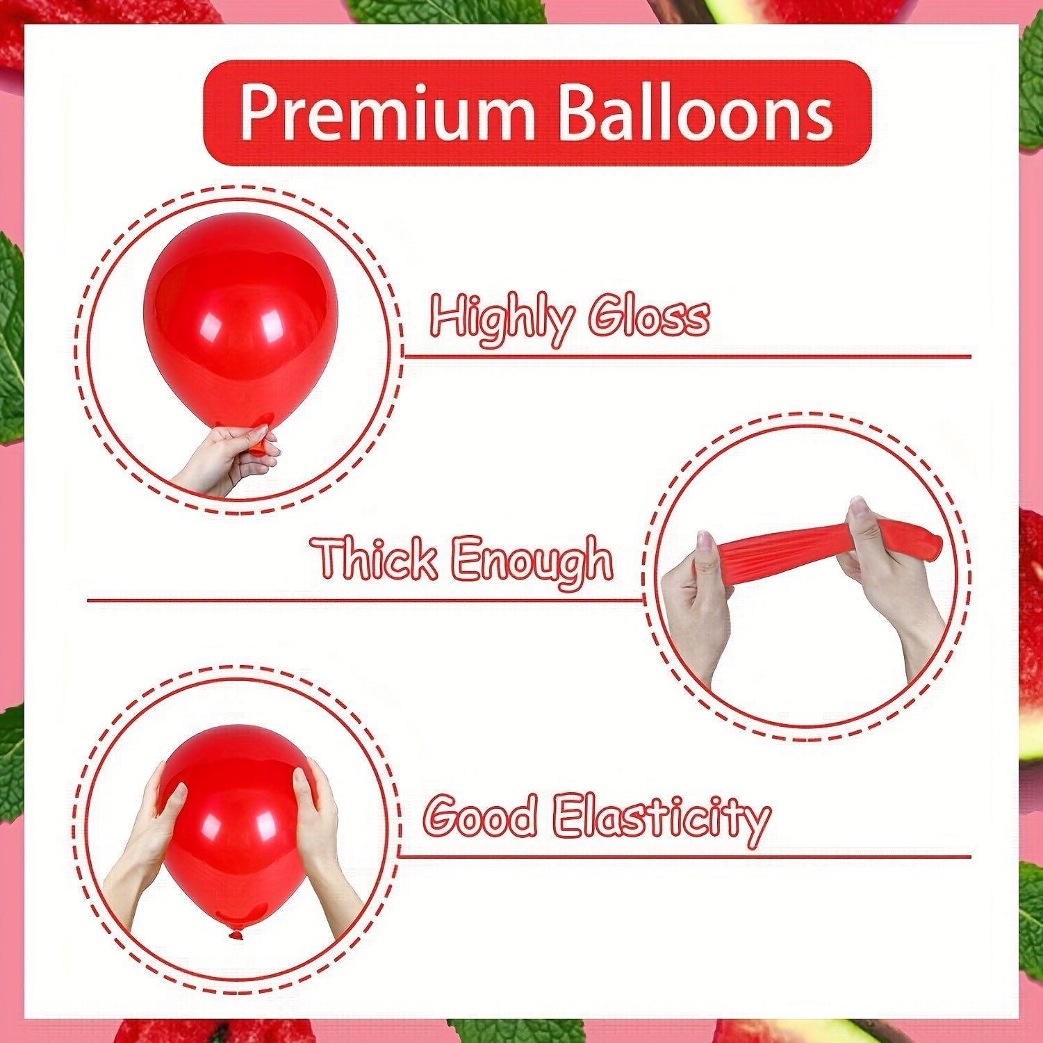 Watermelon Theme Birthday Decorations + Number 1 Foil Balloons