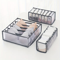 Set Of 3 Sock Underwear Organizer Dividers Storage Boxes