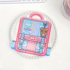 10pcs Cartoon Backpack Shape Jewelry Storage Bag