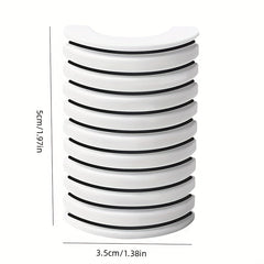 10pcs Reusable Transparent False Eyelash Glue Strip No Glue Eyelashes