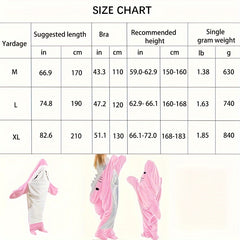 Shark Wearable Blanket Soft Flannel Sleeping Bag for Camping