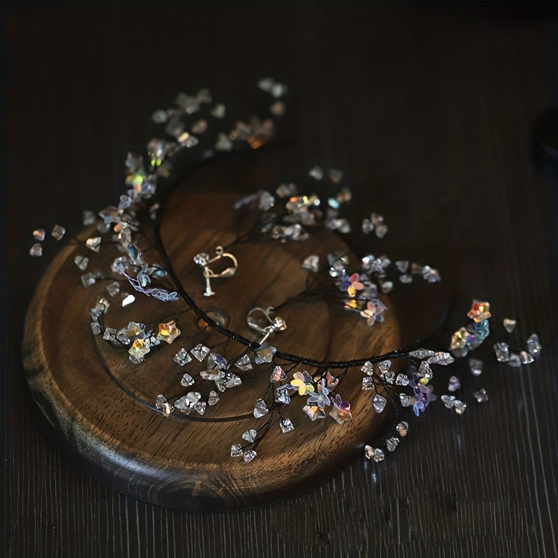 Crystal Star Headband & Earrings Set