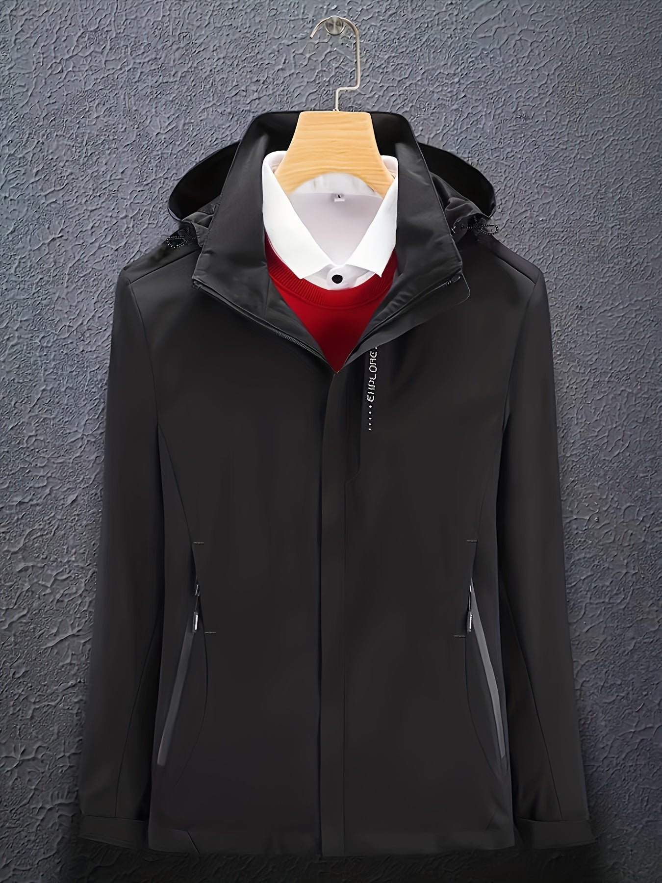 Women's Soft Shell Ski Jacket Windproof & Waterproof Full Zipper Snow Coat