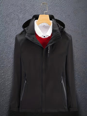 Women's Soft Shell Ski Jacket Windproof & Waterproof Full Zipper Snow Coat