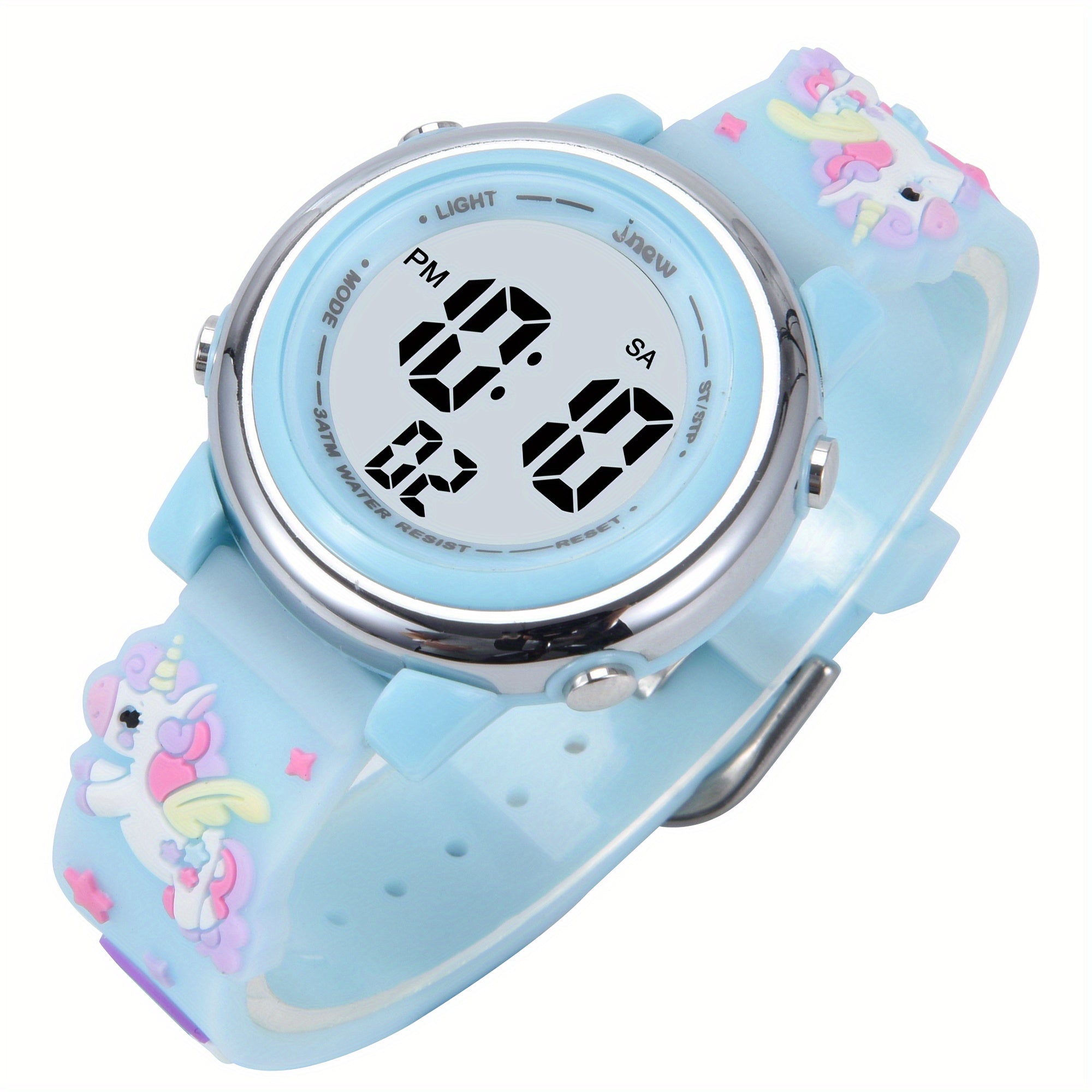 Cartoon Unicorn Waterproof Electronic Watch for Kids
