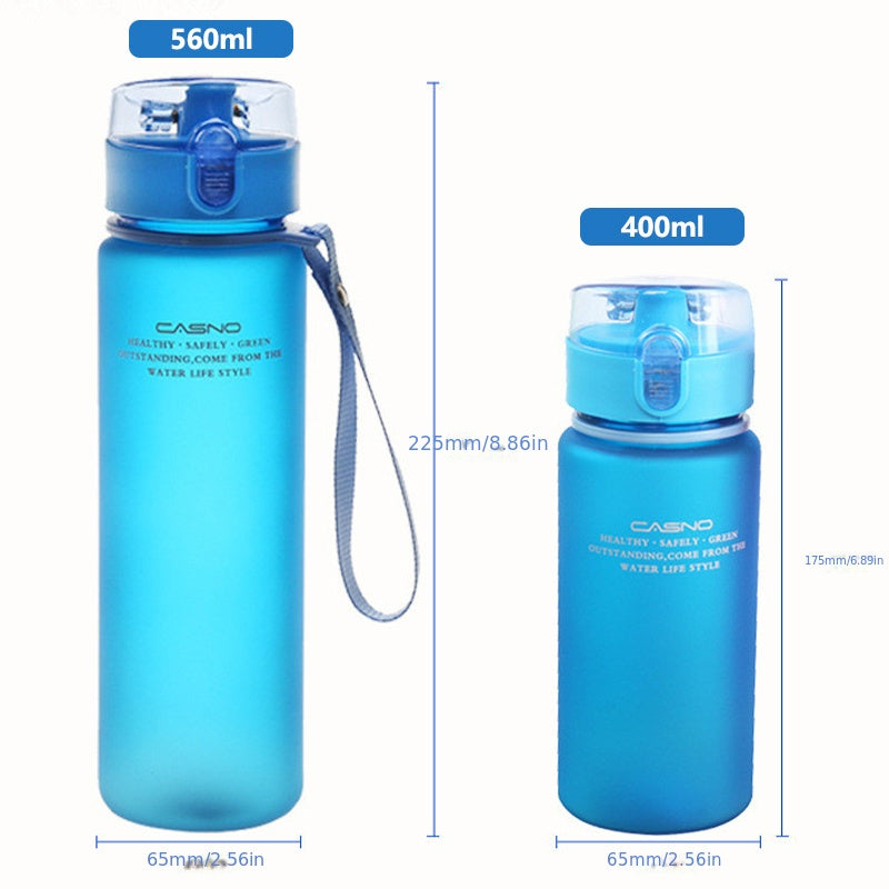 560ml Plastic Water Bottle Leak Proof Outdoor Sport Drinking Cup