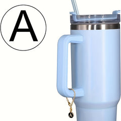 2pcs Letter Charm Pendant for Water Cup Identification Accessories