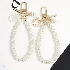 Vintage Pearl Shell Car Keychain for Men
