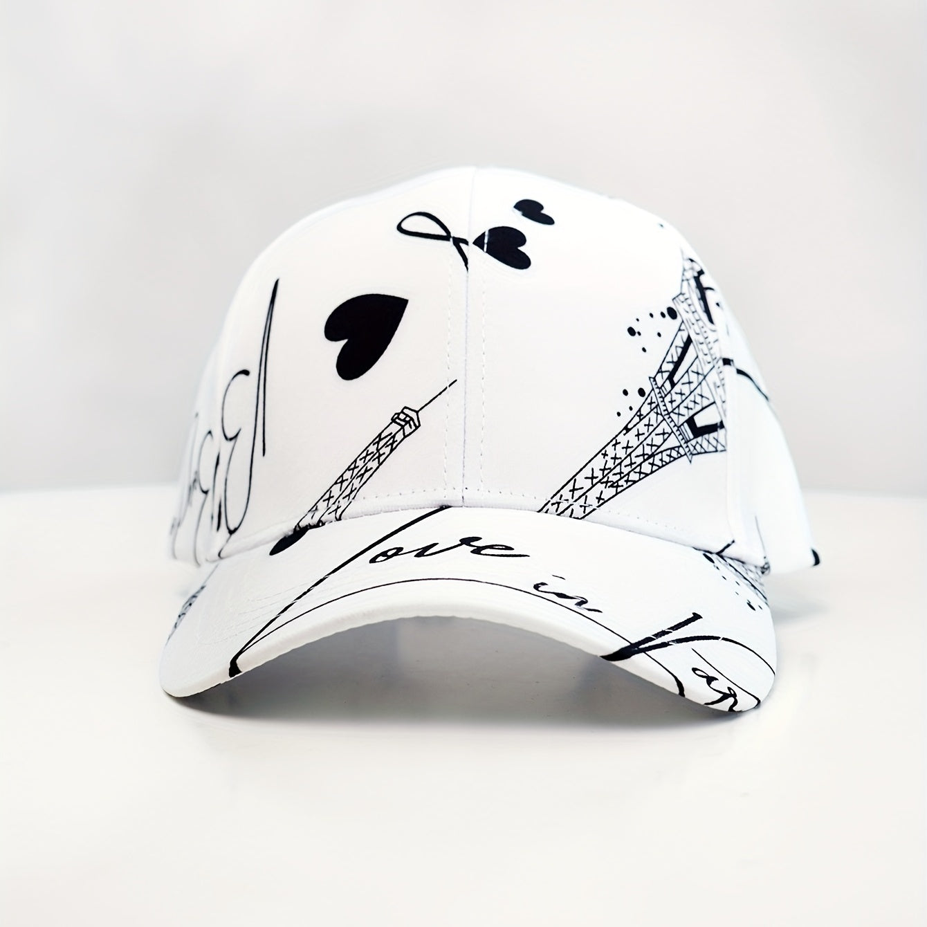 Eiffel Tower Baseball Cap Unisex Sun Hat Lightweight Golf Dad Hat