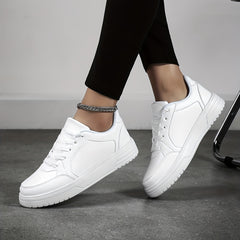 Women's Flatform Lace Up Sneakers Minimalist Shoes Casual & Comfy Running Shoes