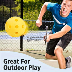 12pcs Pickleball 40 Holes Outdoor Training Approved Pickleball