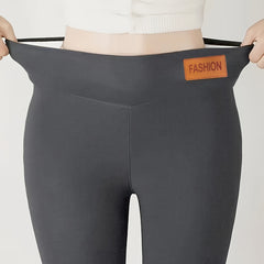 Plush Lined Tights Opaque High Waist Thermal Leggings Women's Stockings