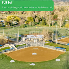 5pcs Baseball Bases Set Softball Rubber Base
