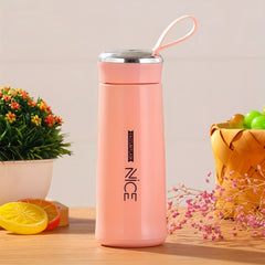400ml Double Wall Insulated Tea Cup Portable Glass Water Cup