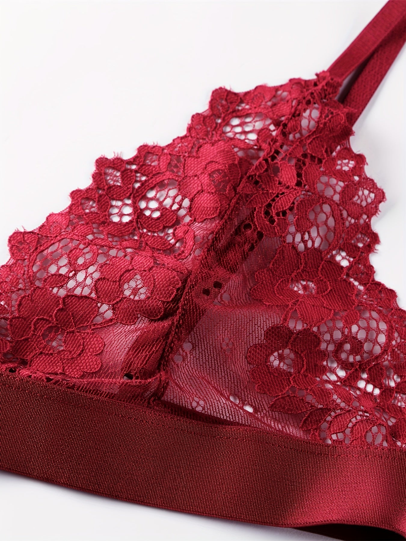 5pcs Full Lace Unlined Bras Semi sheer & Skin friendly Intimates